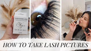 How to take lash extension pictures