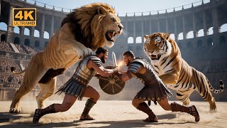 White Tiger vs Lion: Ultimate Strength Contest | 2026 Edition | Epic Animal Fight 4K