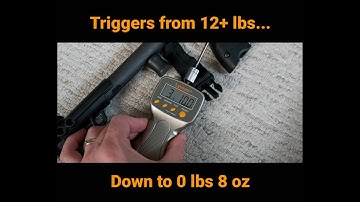 Testing out some guns and their trigger pull weight