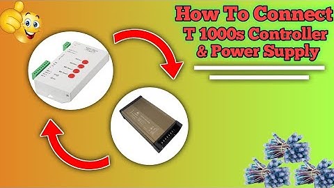 How To Connect T 1000s Controller & Power Supply 🤔|T 1000s Controller Connection | Atul Light House