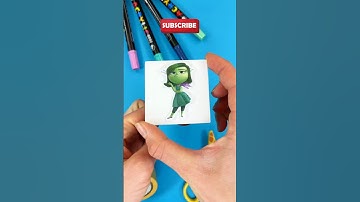 Amazing Paper Craft Trick with Funny Disgust by Inside Out ✨#insideout2 #papercraft #trick #diy