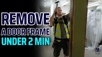 How To Remove an Interior Door Frame | Removing Door Lining in under 2 minutes!