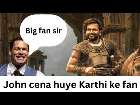 John cena meets Karthi || John cena in hydrabad || WWE - YouTube