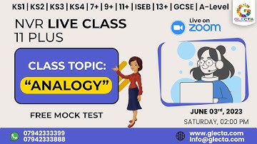 11 Plus NVR | Amazing Analogy Tricks | Glecta