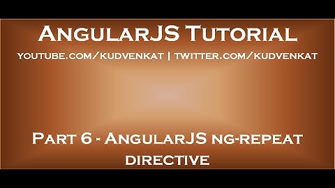 AngularJS ng repeat directive