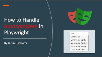 Handle Autocomplete in Playwright
