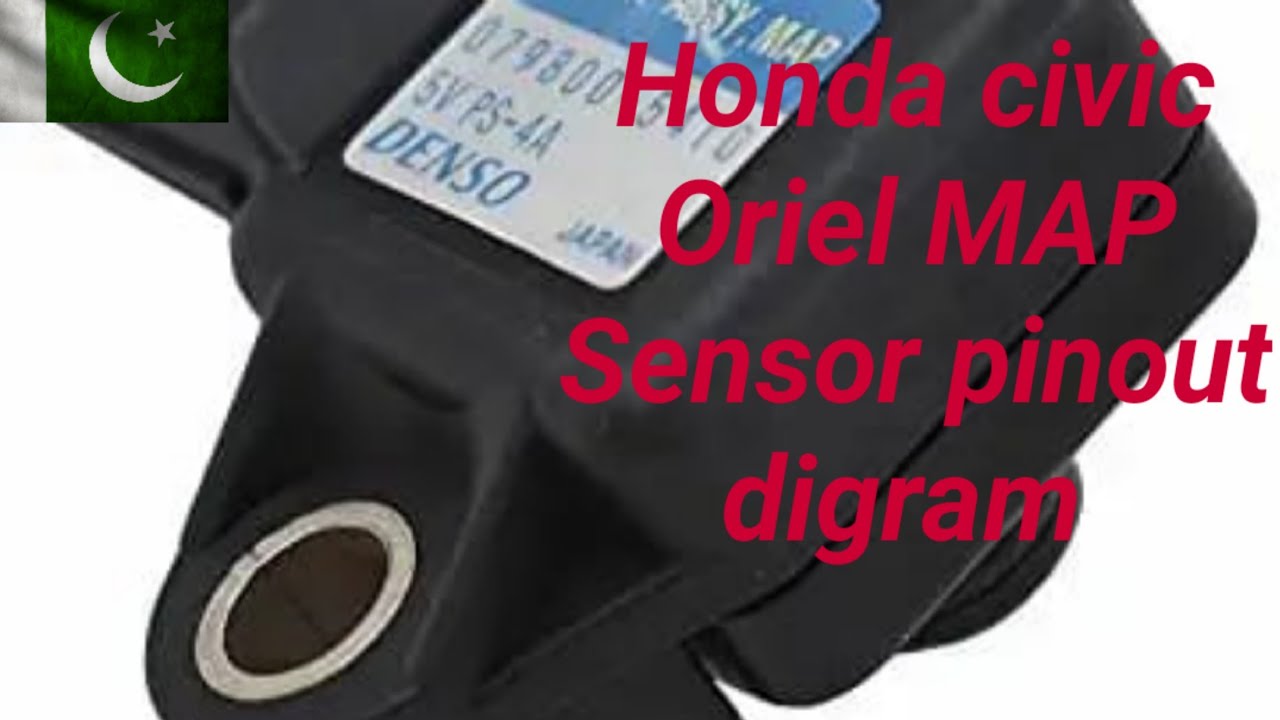 Honda civic Oriel 2005 Map sensor wiring diagram pinout. - YouTube