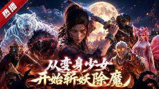 MULTI SUB《從變身少女開始斬妖除魔》1~3季🔥穿越成大唐孤女的薑月初，在仙佛絕跡、妖魔橫行的亂世，憑一手斬妖奪能的本事，殺出一條護道人間的通天大道！ #AI #漫劇 #動漫 #無盡動漫社 screenshot 4