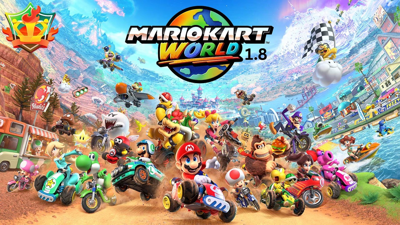 Mario Kart World 1.8 // Full Game 100% Walkthrough (Knockout Tour