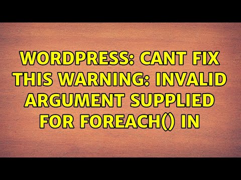 Wordpress: Cant fix