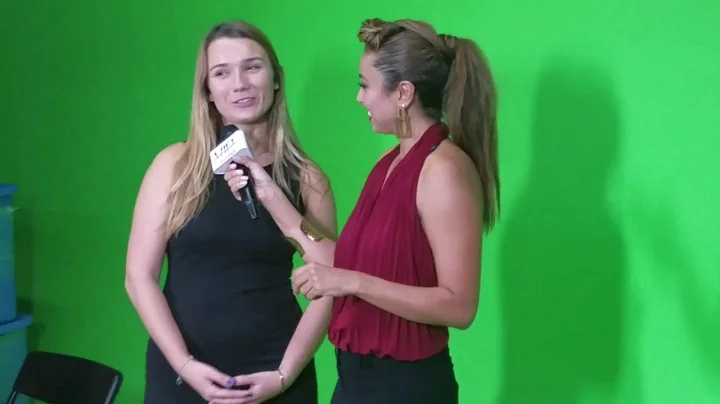 Jake Pappalardo behind the scenes  with Ana Maria ...