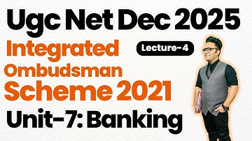 Integrated Ombudsman Scheme 2021 | Banking Ugc Net | Paper 2 Commerce Ugc Net