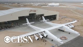 World's biggest airplane takes flight for first time over Mojave desert