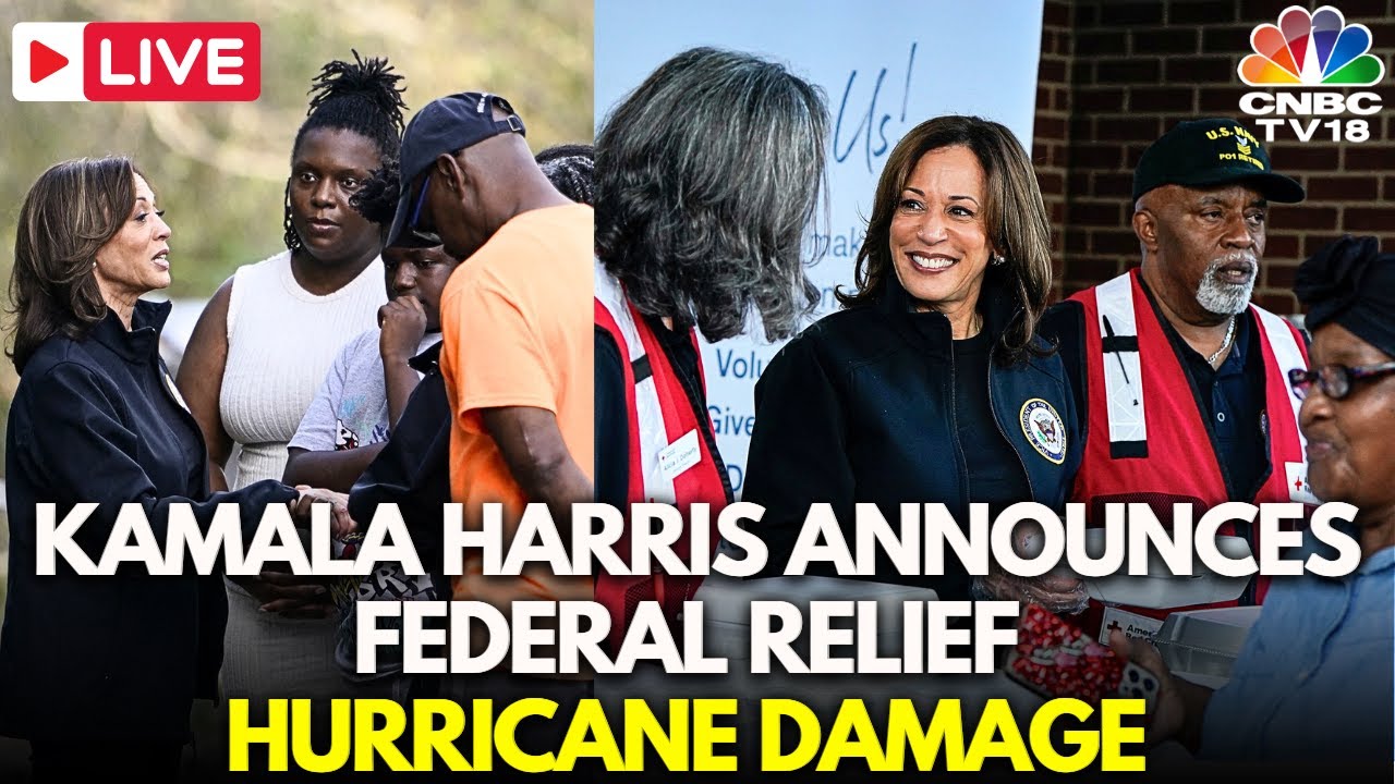 LIVE: Kamala Harris Announces Federal Relief for Georgia Hurricane Helene Damage | Joe Biden | N18G