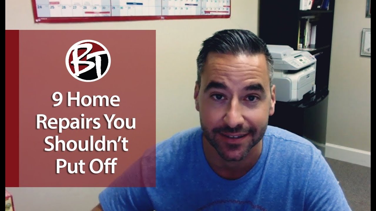 Phoenix Real Estate Agent: 9 Home Repairs You Shouldn't Put Off