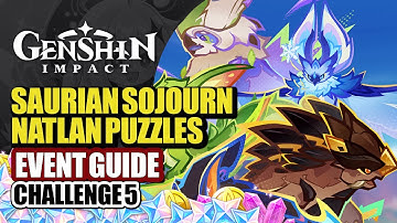 Saurian Sojourn Event Guide Day 5 | Charging Immovable Rocks Tatankasaurus | Genshin Impact 6.1