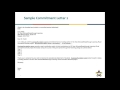 Letter Of Commitment Template Letter Of Commitment Template