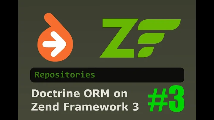 Doctrine and Zend Framework 3 - Repositories (video 3)