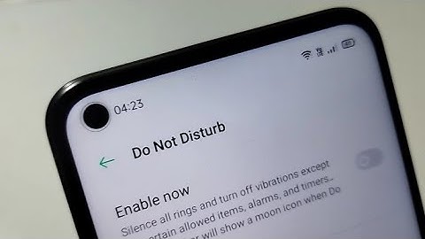 OPPO mobile do not disturb settings explain in Hindi, do not disturb on off kaise kare