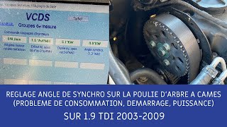 1.9 TDI (2003-2009) | REGLAGE ANGLE DE SYNCRO AAC : PROBLEME DE CONSOMMATION, DEMARRAGE, PUISSANCE by LeGolfiste 104,808 views 3 years ago 7 minutes, 57 seconds