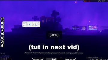 how you can afk in sols rng. (pc)