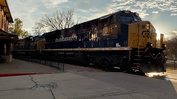 CSX 1981 Pan Am Heritage Unit Leads Manifest with an Epic Lash Up! Galena, IL! 11/2/2025