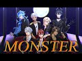 【ツイステ】寮長でMonster歌ってみた【声真似】