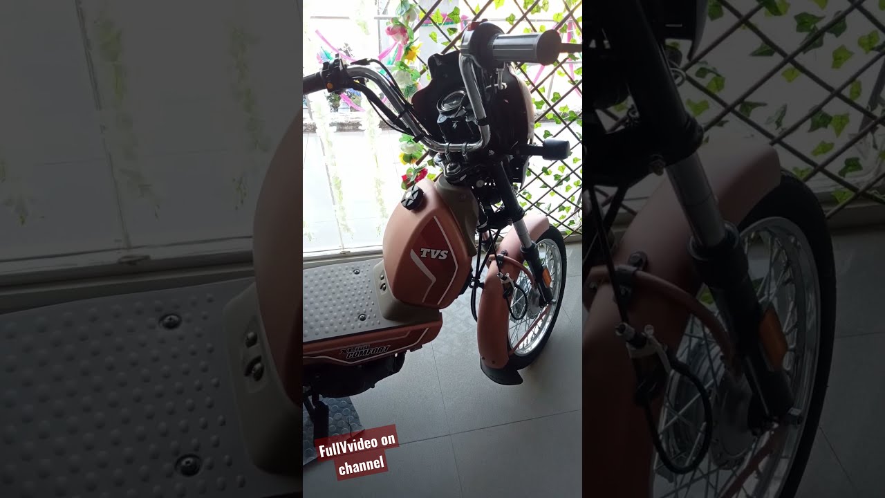 New TVS XL 100 COMFORT Coral Colour 2021 