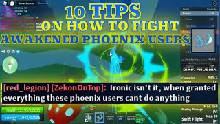 10 Tips On How To Fight Awakened Phoenix Users | Blox Fruit Update 17 Part 2