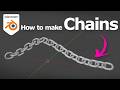 How to make chains in Blender