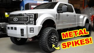 $1000 CEN FORD F450 KAOS PARTS OVERHAUL PART 2 - ALL DONE - SUPER SHARP METAL SPIKES!