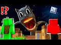 How creepy cartoon cat became titan and attack jj and mikey town at 300am   in minecraft maizen