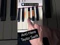 How to play Anti Hero by Taylor Swift on piano