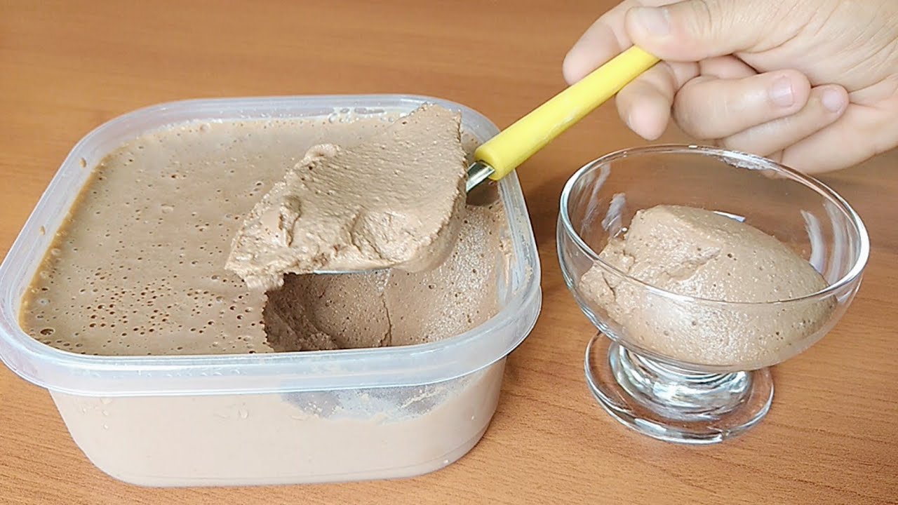 Sorvete de Banana com Chocolate, bateu gelou está pronto 😍