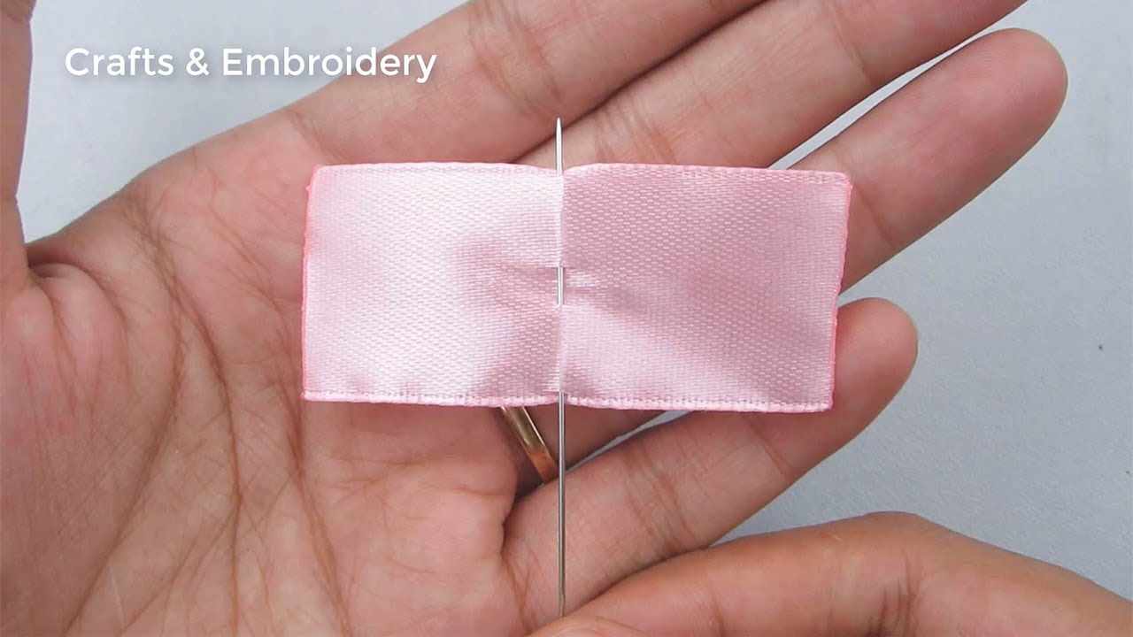 Supper Easy Ribbon Flower Making Tutorial, Amazing Ribbon Tricks - YouTube
