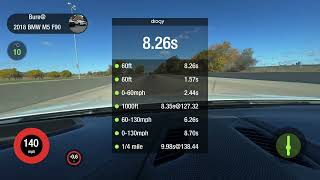 2018 BMW M5 stage2 Launch Control, 0-60, 1/4mile
