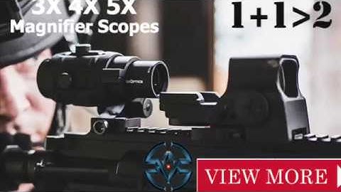 Vector Optics Rubber Armored Adjustable AR15 Red Dot Tactical 3x 4x 5x Magnifier Scope