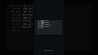 Stop using if/else chains, use object maps