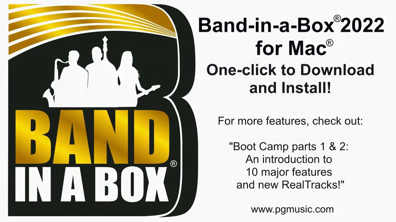 Band-in-a-Box® 2022 for Mac® Feature: One Click to Access and