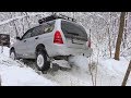 Subaru Forester vs Mitsubishi Pajero vs Нива vs УАЗ vs ГАЗ-69 в глубоком снегу. Off-Road 2/3