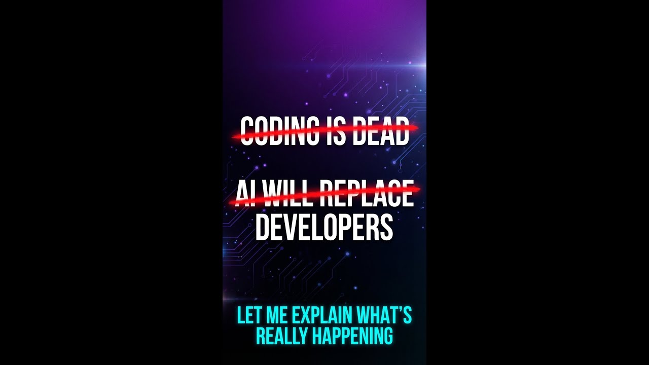 Is coding dead? Here's what everyone misses.Coding is dead 1 - YouTube