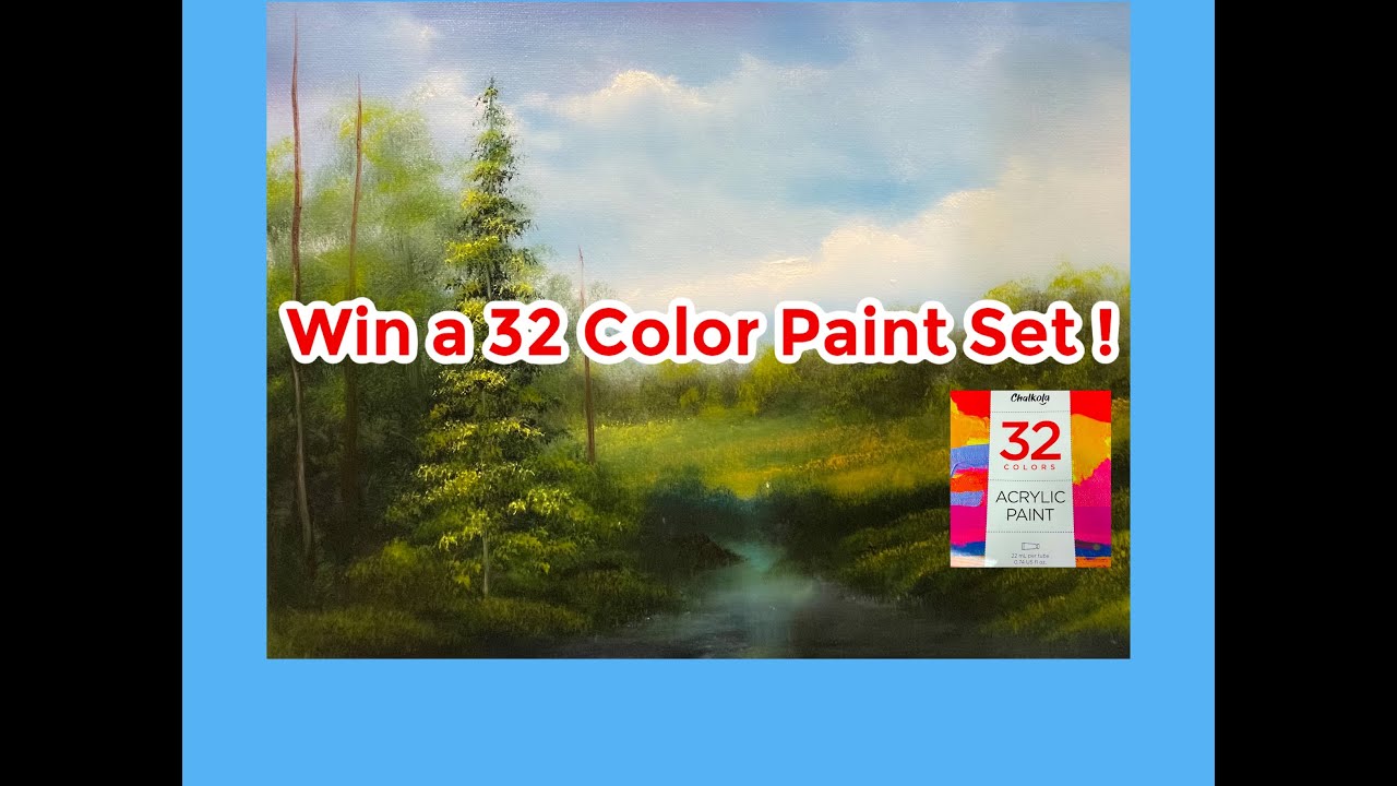 Paintings by Justin Acrylic Live Demo And Giveaway !! YouTube