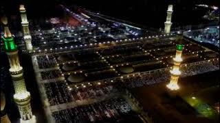 Madinah Night Top View - Masjid Al Nabwi Drone View Status - New Madina Ramadan Video - Madina Earth