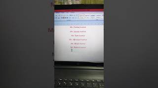 Ms word Trick || Remove Extra Name shortvideo computer shortcutkeys msword