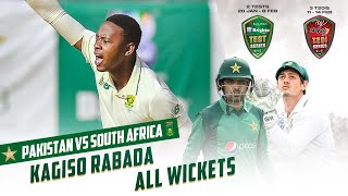 Kagiso Rabada All Wickets | Pakistan VS South Africa | 1st Test | PCB