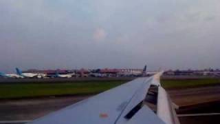 Valuair A320 Landing at Soekarno-Hatta Airport
