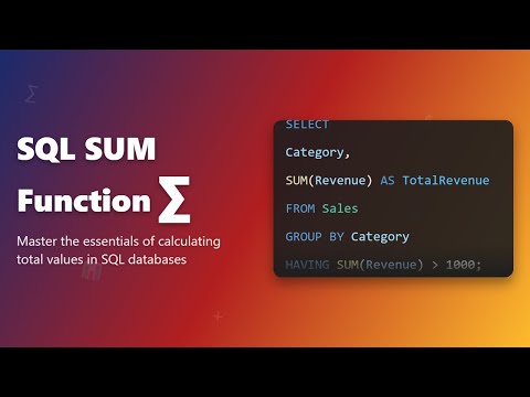 SQL SUM Function