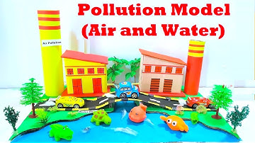 Air and Water POLLUTION MODEL 3d FOR SCIENCE PROJECT EXHIBITION | DIY | howtofunda