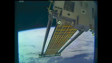 Roll Out Solar Array Experiment (ROSA) Deploys on ISS, Elastic Memory Composites Booms