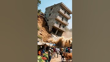 Will These Homes Collapse? Landslide Close Call #disaster